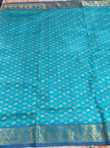 Elegant Blue Silk Saree