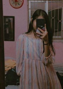 Striped Long Sleeve Dress