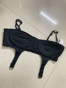 Forever 21  Y2k Korean Black Bralette