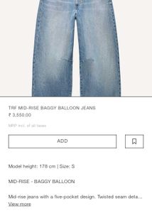 Baggy Balloon Mid-rise Jeans