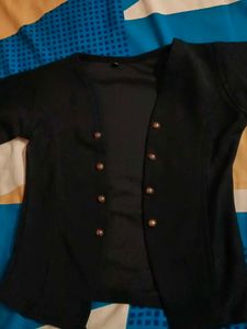 Black Jacket Cum Shrug