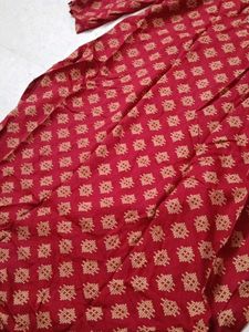 Red Printed Kurta