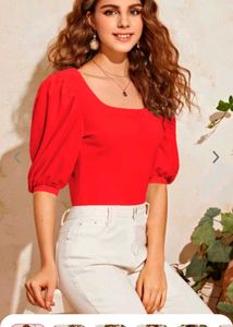 Puff Sleeves A-Line Top