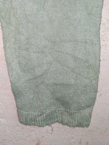 Sage Green Cardigan with Floral Detail