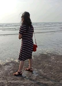 Striped Casual T-Shirt Dress