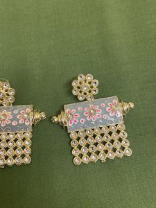 MEENAKARI GOLDEN EARRINGS