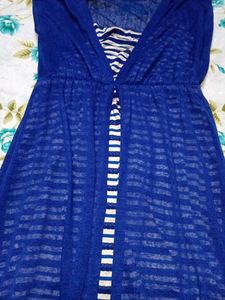 Beautiful Dress With Long Shrug Attitude Style