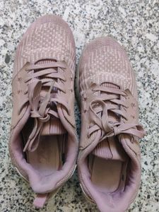 Mauve Knit Running Shoes