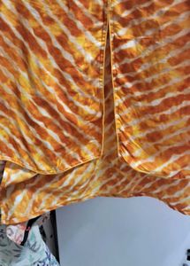 Strip Mustard Kurti
