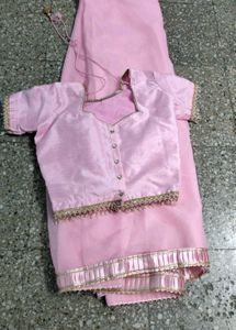 Pink Kids Saree