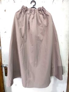 Tan Gathered Waist Skirt