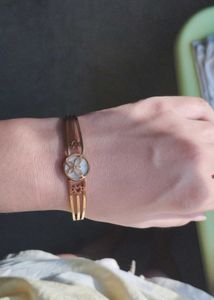 Gold Tone Butterfly Bracelet