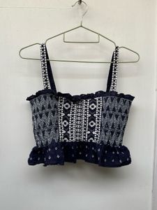 Embroidered Crop Top