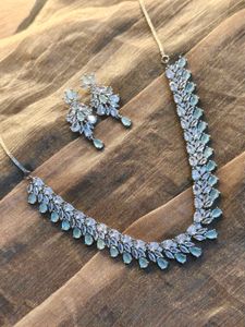 Mint Green Ad Jewellery Set