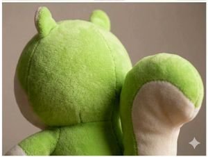 Cute Green Squirrel Plush Toy (cash pay prefered)