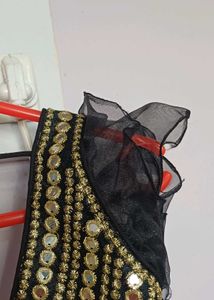 Original Mirror Work Black Party Blouse