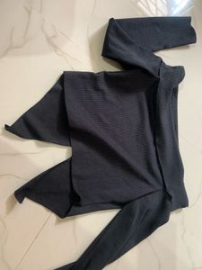 Off shoulder Black Top