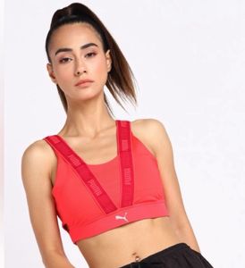 PUMAWomen Sports Lightly Padded Bra (Pink)