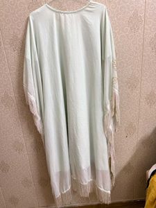 Floral Embroidered Kaftan Kurta