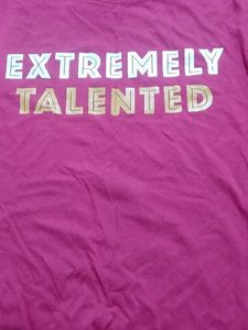 Pink &#39;Extremely Talented&#39; Graphic Tee - Size M