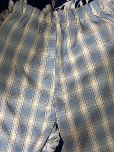 Plaid Blue Pants