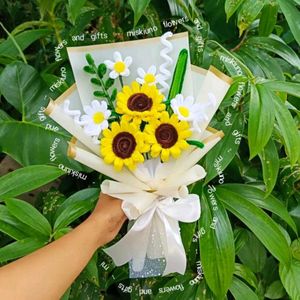Crochet Sunflower Bouquet