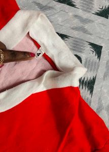 Cute Red Santa Cardigan