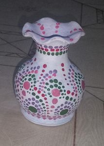 Hand Painted Flower Pot