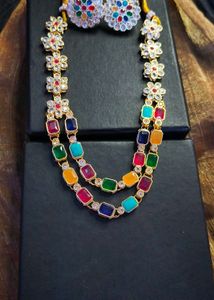 Multicolour Partywear Jewellery Set