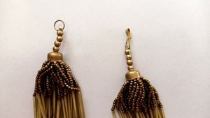 Multi Purpose Golden Copper Beads Necklace (1)