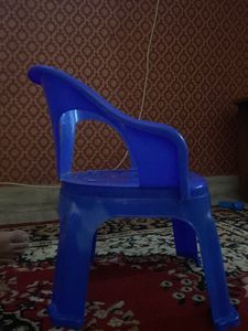 Blue Plastic Kids Chair