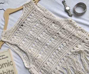 Boho Crochet Fringe Vest