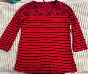 Striped Red Top