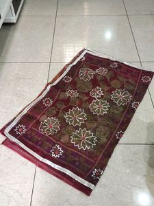 Maroon Colour Cotton , Gota Patti Work Saree