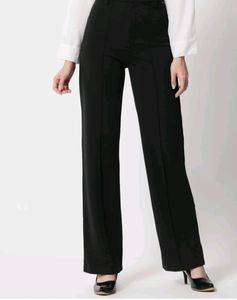 Women Regular Fit Black Trouser