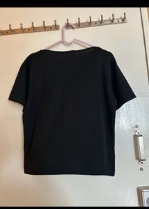Black Top With Stylish Neck Design