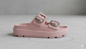 Pink Buckle Sandals
