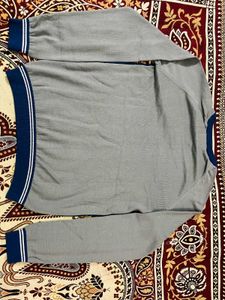PETER ENGLAND Men Colorblock, Striped Grey Sweater