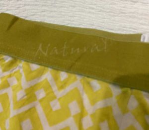 Natural Boxer Briefs - Yellow Pattern