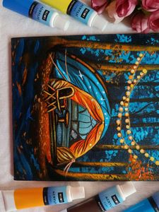 Camping Night Artwork Painting