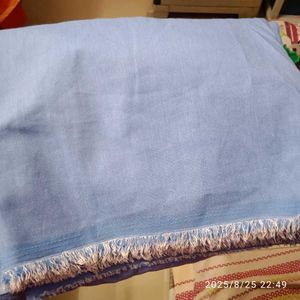 Blue Dress Material Fabric