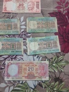 Vintage Indian Currency Set
