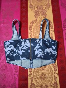 Patterned Corset Top