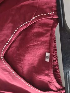 Maroon Floral Embroidery &amp; katha work Cod-set