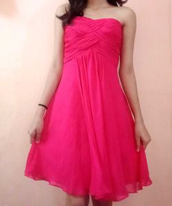 Pink Strapless Dress