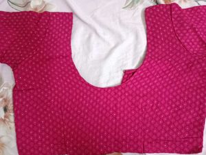 Orange-Pink Floral Saree