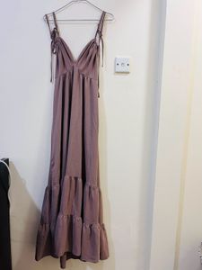 Mauve Tie-Strap Dress