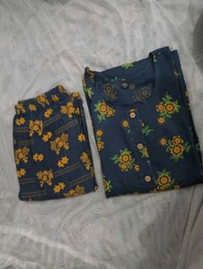 Floral Print Kurta Set