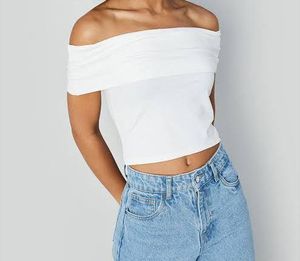 White Off-Shoulder Top