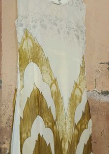 Gown With Double Shade Material